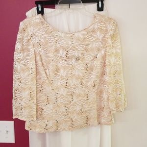 Alex Evening pants w/beaded top